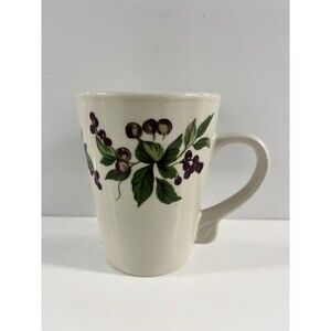 CALIFORNIA PANTRY CLASSICS Olives/Grapes & Branches Coffee Mug 4.25x3.5” Ceramic